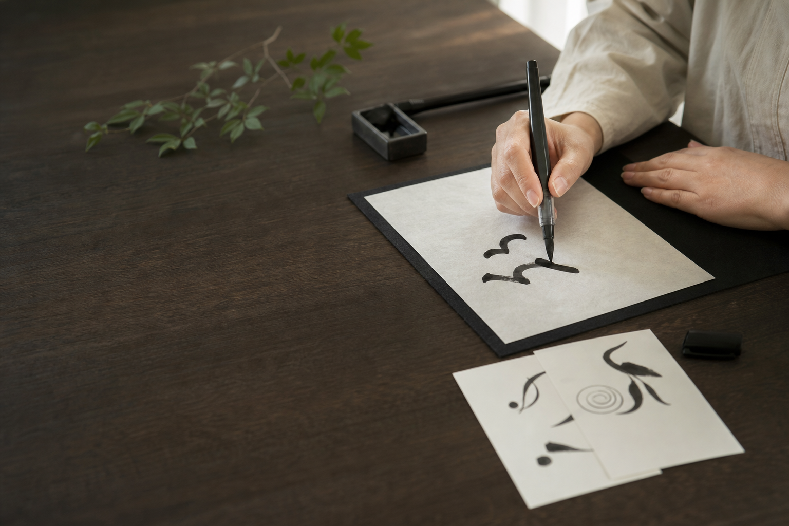 筆ペンで味のある文字を描こう！～書くから描くへ～のイベントイメージ画像