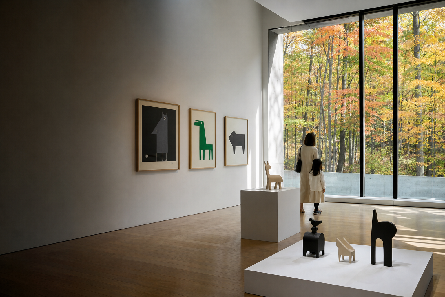 札幌芸術の森美術館所蔵品展　五十嵐威暢　アニマルイラストレーション