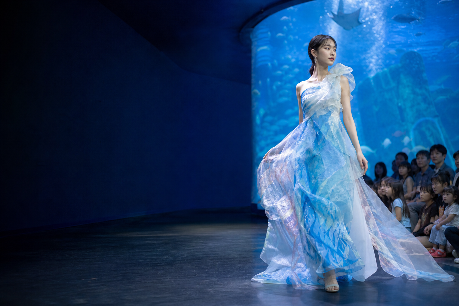 ファッションショー「着る、魅せる、水族館」のイベントイメージ画像
