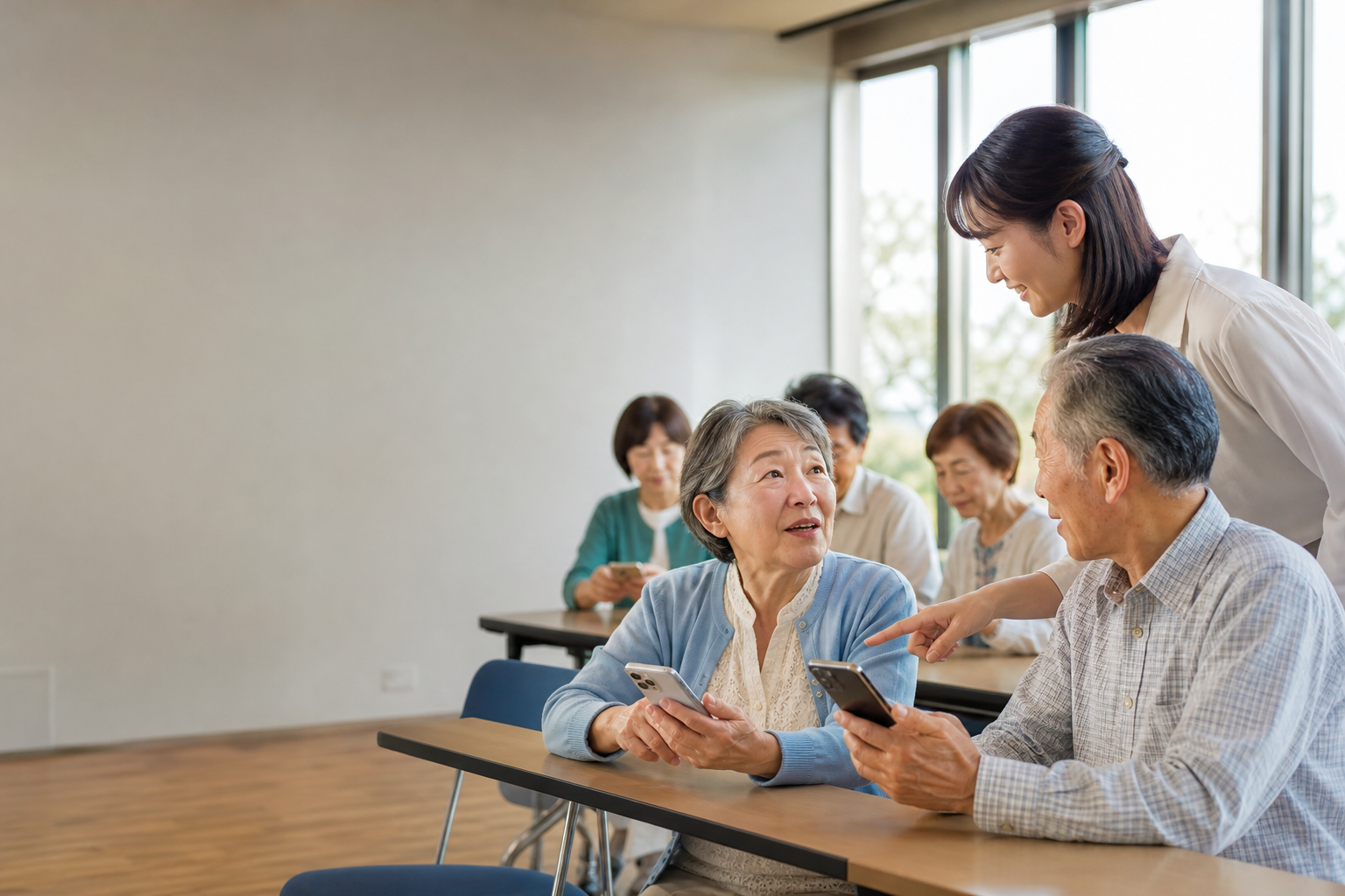 高齢者向けスマホ教室